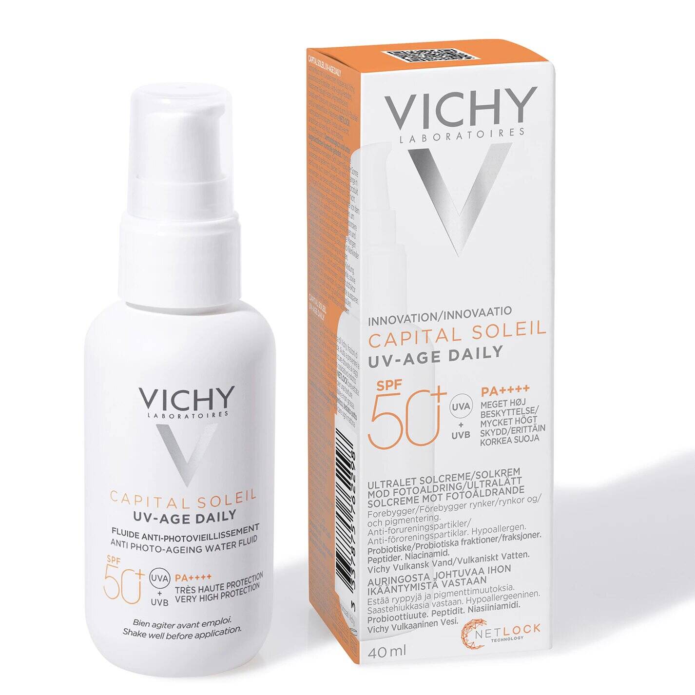 کرم ضد آفتاب و جوانساز ویشی VICHI مدل Capital Soleil حجم 40 میل