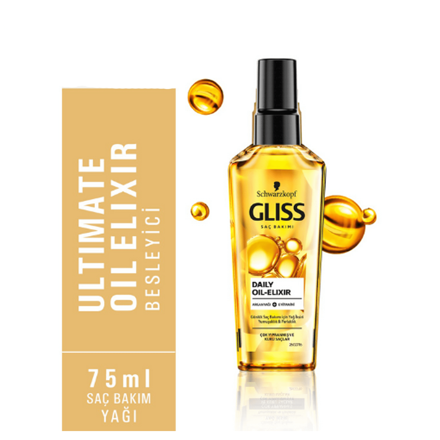 روغن آرگان گلیس اورجینال ترمیم کننده مو حجم 75 میلی لیتر