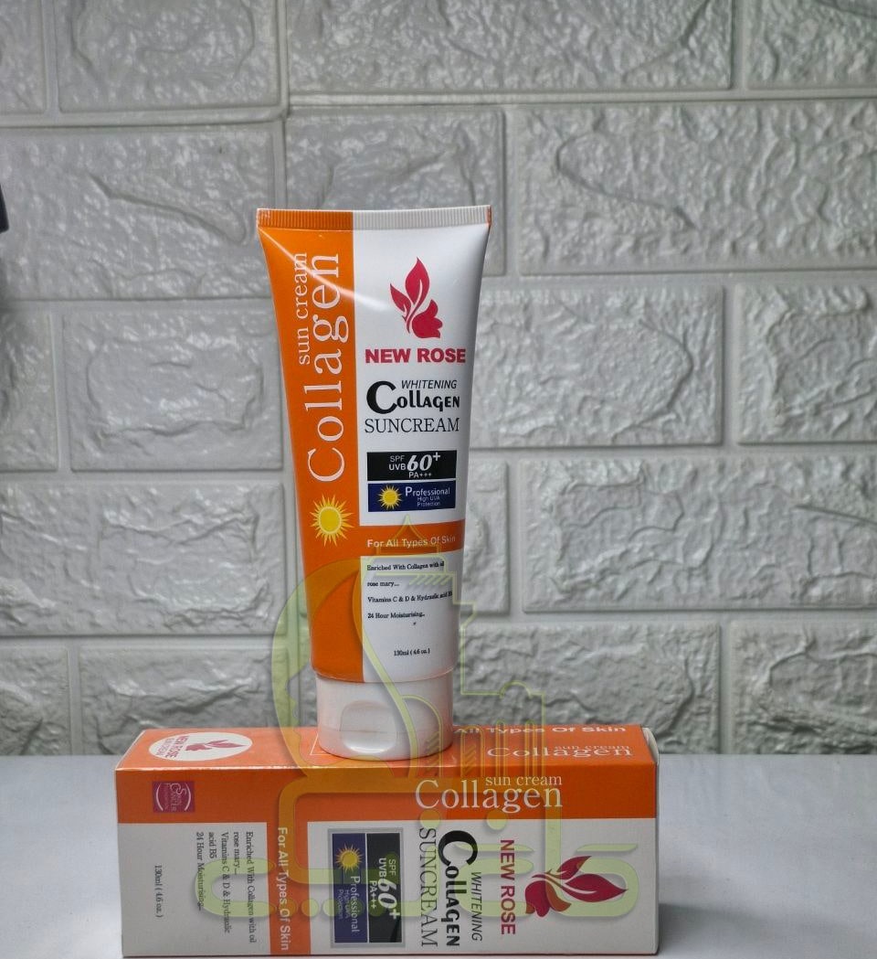 کرم ضد آفتاب رنگی برند نیو رز spf 60 حجم 130میل ماندگاری 24 ساعته