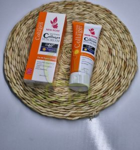 کرم ضد آفتاب رنگی برند نیو رز spf 60 حجم 130میل ماندگاری 24 ساعته