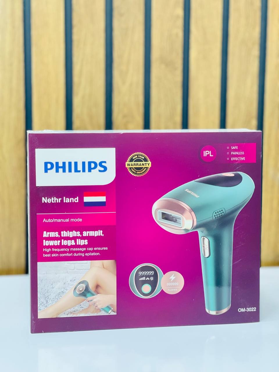دستگاه لیزر حرفه ای موهای زائد مدل فیلیپس OM-3022