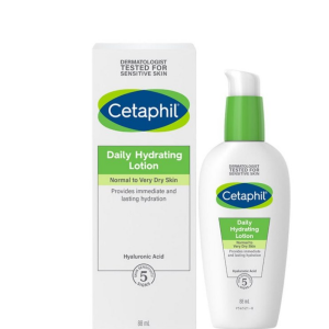کرم لوسیون آبرسان و مرطوب کننده 24 ساعته ستافیل Cetaphil حجم 88 میل بدون چربی، ضدحساسیت